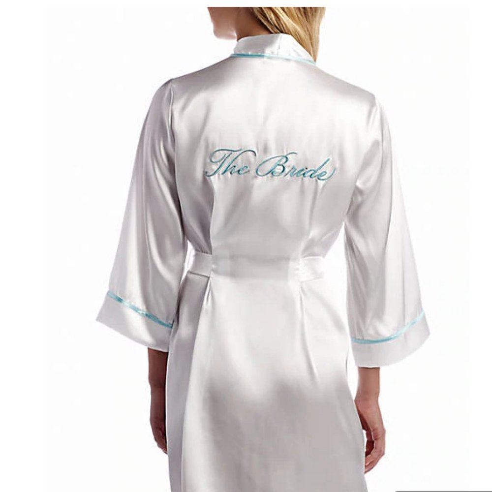 🔥Satin Bridal Wrap Robe😍